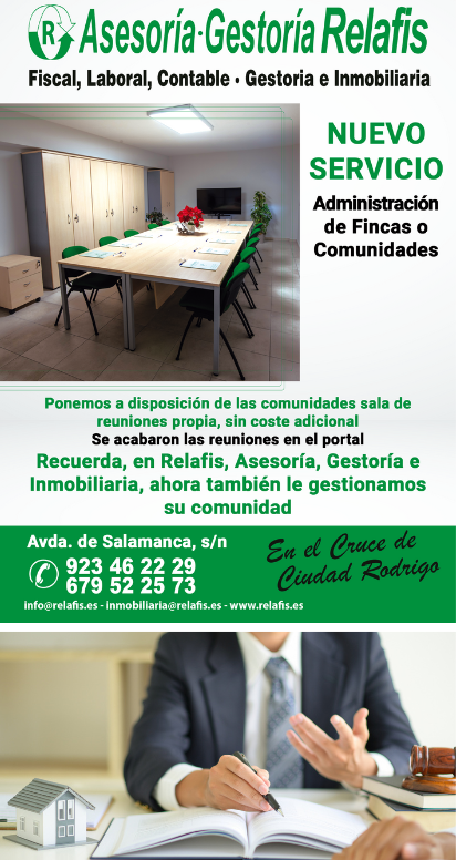 . INMOBILIARIA RELAFIS en Ciudad Rodrigo